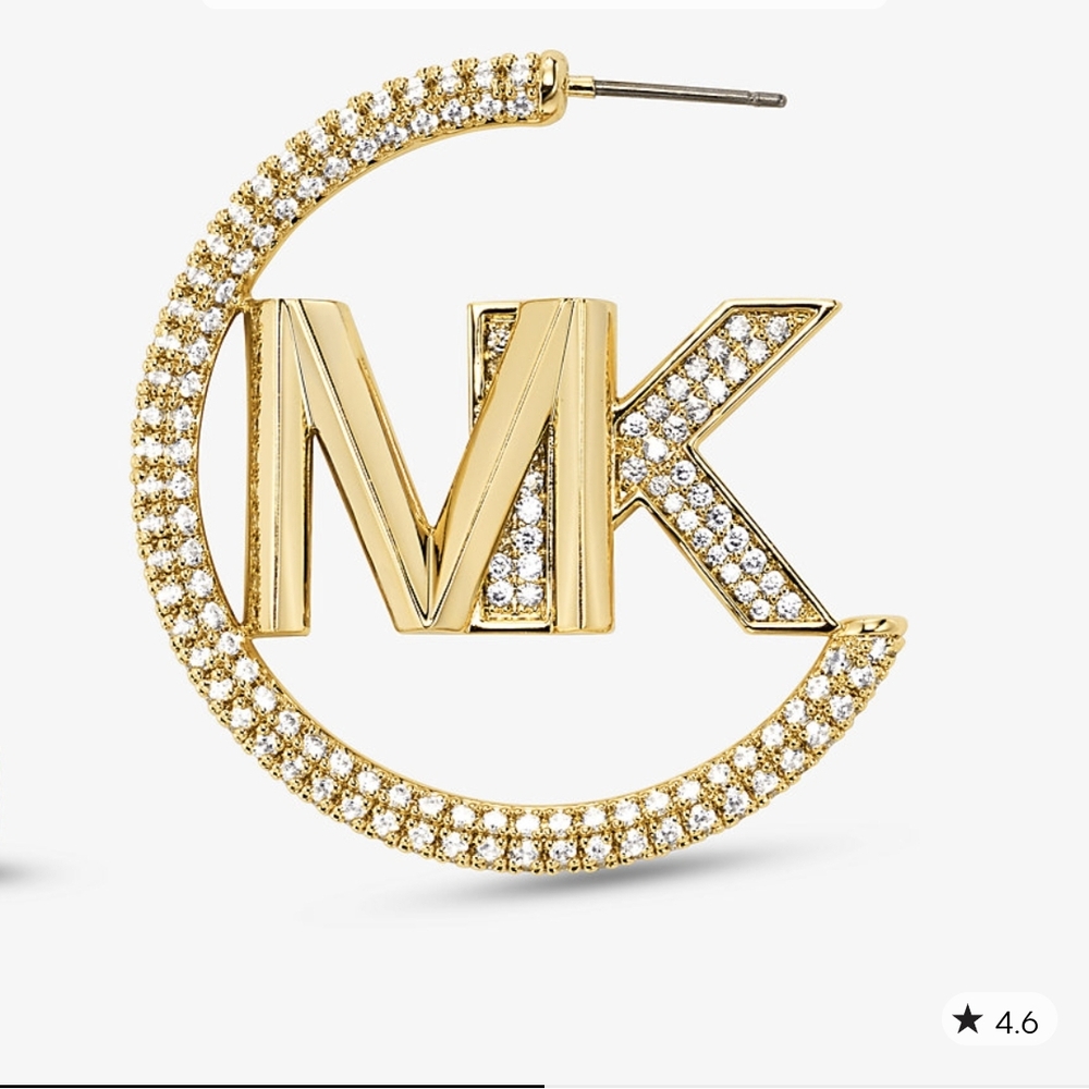 Michael Kors Gold and Silver Crystal Earring